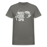Reel Cool Opa Gildan Ultra Cotton Adult T-Shirt - charcoal
