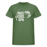 Reel Cool Opa Gildan Ultra Cotton Adult T-Shirt - military green