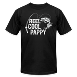 Reel Cool Pappy Unisex Jersey T-Shirt by Bella + Canvas - black