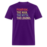 Pawpaw the Man the Myth the Legend Unisex Classic T-Shirt - purple