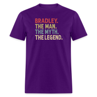 Bradley the Man the Myth the Legend Unisex Classic T-Shirt - purple