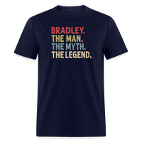 Bradley the Man the Myth the Legend Unisex Classic T-Shirt - navy
