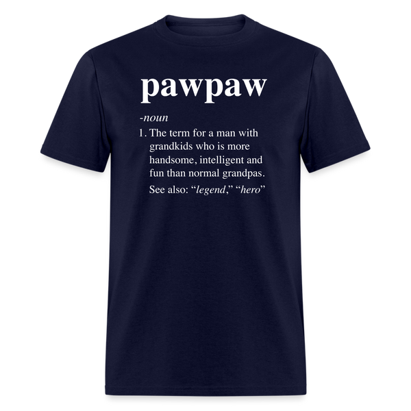 Pawpaw Definition Unisex Classic T-Shirt - navy