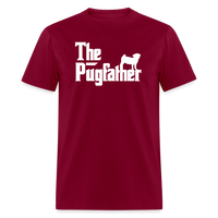 The Pugfather Unisex Classic T-Shirt - burgundy