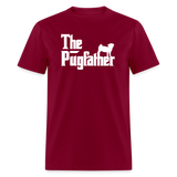 The Pugfather Unisex Classic T-Shirt - burgundy