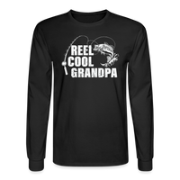 Reel Cool Grandpa Men's Long Sleeve T-Shirt - black