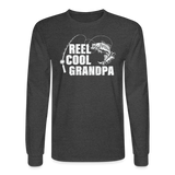 Reel Cool Grandpa Men's Long Sleeve T-Shirt - heather black