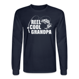 Reel Cool Grandpa Men's Long Sleeve T-Shirt - navy