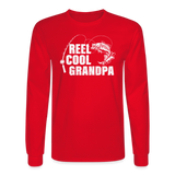 Reel Cool Grandpa Men's Long Sleeve T-Shirt - red
