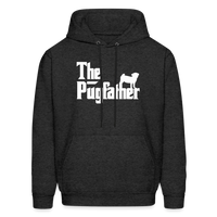 The Pugfather Men's Hoodie - charcoal grey