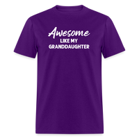 Awesome Like My Granddaughter Unisex Classic T-Shirt - purple
