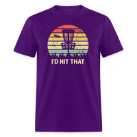 I'd Hit That Disc Golf Unisex Classic T-Shirt - purple