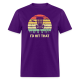 I'd Hit That Disc Golf Unisex Classic T-Shirt - purple