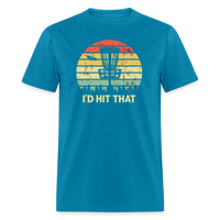 I'd Hit That Disc Golf Unisex Classic T-Shirt - turquoise