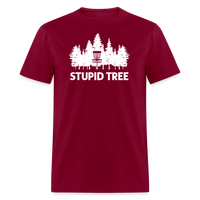 Stupid Tree Unisex Classic T-Shirt - burgundy