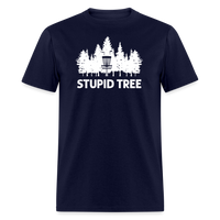 Stupid Tree Unisex Classic T-Shirt - navy
