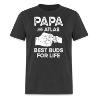 Papa and Atlas Best Buds for Life Unisex Classic T-Shirt - heather black