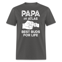Papa and Atlas Best Buds for Life Unisex Classic T-Shirt - charcoal