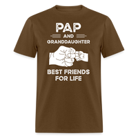 Pap and Granddaughter Best Friends for Life Unisex Classic T-Shirt - brown