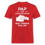 Pap and Granddaughter Best Friends for Life Unisex Classic T-Shirt - red