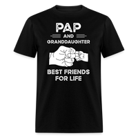 Pap and Granddaughter Best Friends for Life Unisex Classic T-Shirt - black