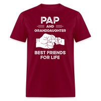 Pap and Granddaughter Best Friends for Life Unisex Classic T-Shirt - burgundy