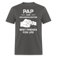 Pap and Granddaughter Best Friends for Life Unisex Classic T-Shirt - charcoal