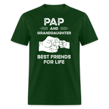 Pap and Granddaughter Best Friends for Life Unisex Classic T-Shirt - forest green