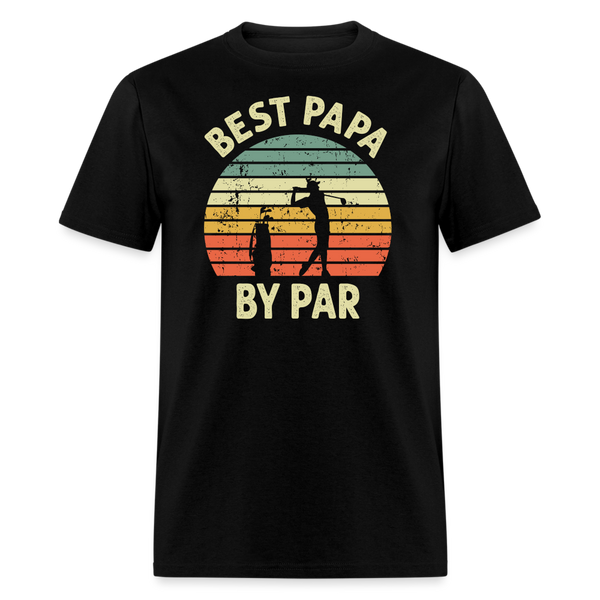 Best Papa By Par Unisex Classic T-Shirt - black