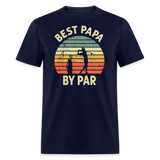 Best Papa By Par Unisex Classic T-Shirt - navy