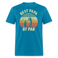 Best Papa By Par Unisex Classic T-Shirt - turquoise