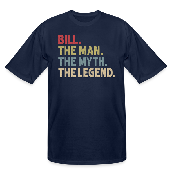 Bill the Man the Myth the Legend Men's Tall T-Shirt - navy