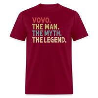 Vovo the Man the Myth the Legend Unisex Classic T-Shirt - burgundy