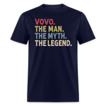 Vovo the Man the Myth the Legend Unisex Classic T-Shirt - navy