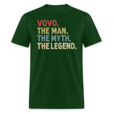 Vovo the Man the Myth the Legend Unisex Classic T-Shirt - forest green