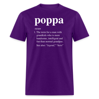 Poppa Definition Unisex Classic T-Shirt - purple