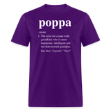 Poppa Definition Unisex Classic T-Shirt - purple