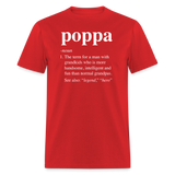 Poppa Definition Unisex Classic T-Shirt - red