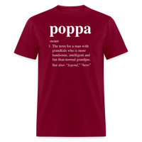 Poppa Definition Unisex Classic T-Shirt - burgundy