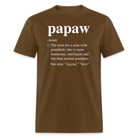 Papaw Definition Unisex Classic T-Shirt - brown