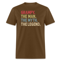 Grampy the Man the Myth the Legend Unisex Classic T-Shirt - brown