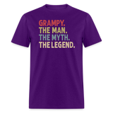 Grampy the Man the Myth the Legend Unisex Classic T-Shirt - purple