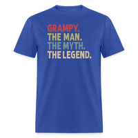 Grampy the Man the Myth the Legend Unisex Classic T-Shirt - royal blue
