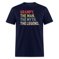 Grampy the Man the Myth the Legend Unisex Classic T-Shirt - navy