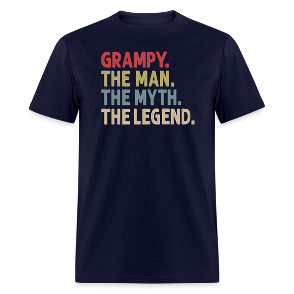 Grampy the Man the Myth the Legend Unisex Classic T-Shirt - navy