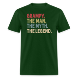 Grampy the Man the Myth the Legend Unisex Classic T-Shirt - forest green
