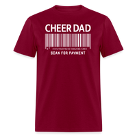 Cheer Dad Scan for Payment Unisex Classic T-Shirt - burgundy
