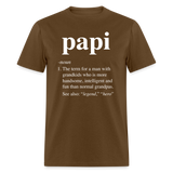 Papi Definition Unisex Classic T-Shirt - brown