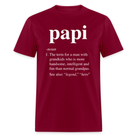 Papi Definition Unisex Classic T-Shirt - burgundy