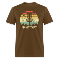 I'd Hit That Disc Golf Unisex Classic T-Shirt - brown